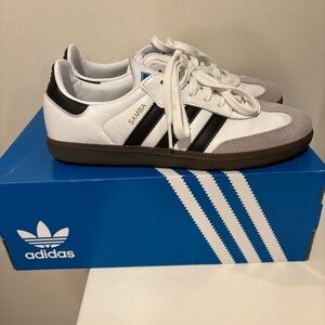 Adidas White Black Samba OG Sneakers